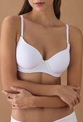 1050 Big Size (B-C-D) Ultra Soft Cup Sütyen - Beyaz