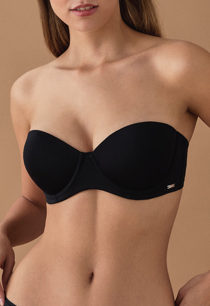 1200 Straples Soft Cup Sütyen - Siyah