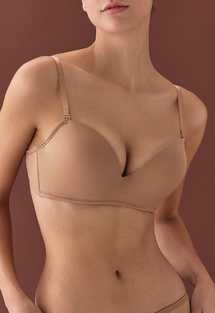 1500 Lotus Push Up Sütyen - Latte