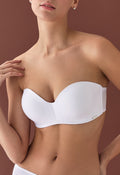 1700 Lotus Push Up Straplez Sütyen - Beyaz