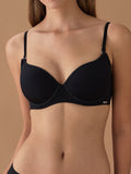 1050 Big Size (B-C-D) Ultra Soft Cup Sütyen - Siyah
