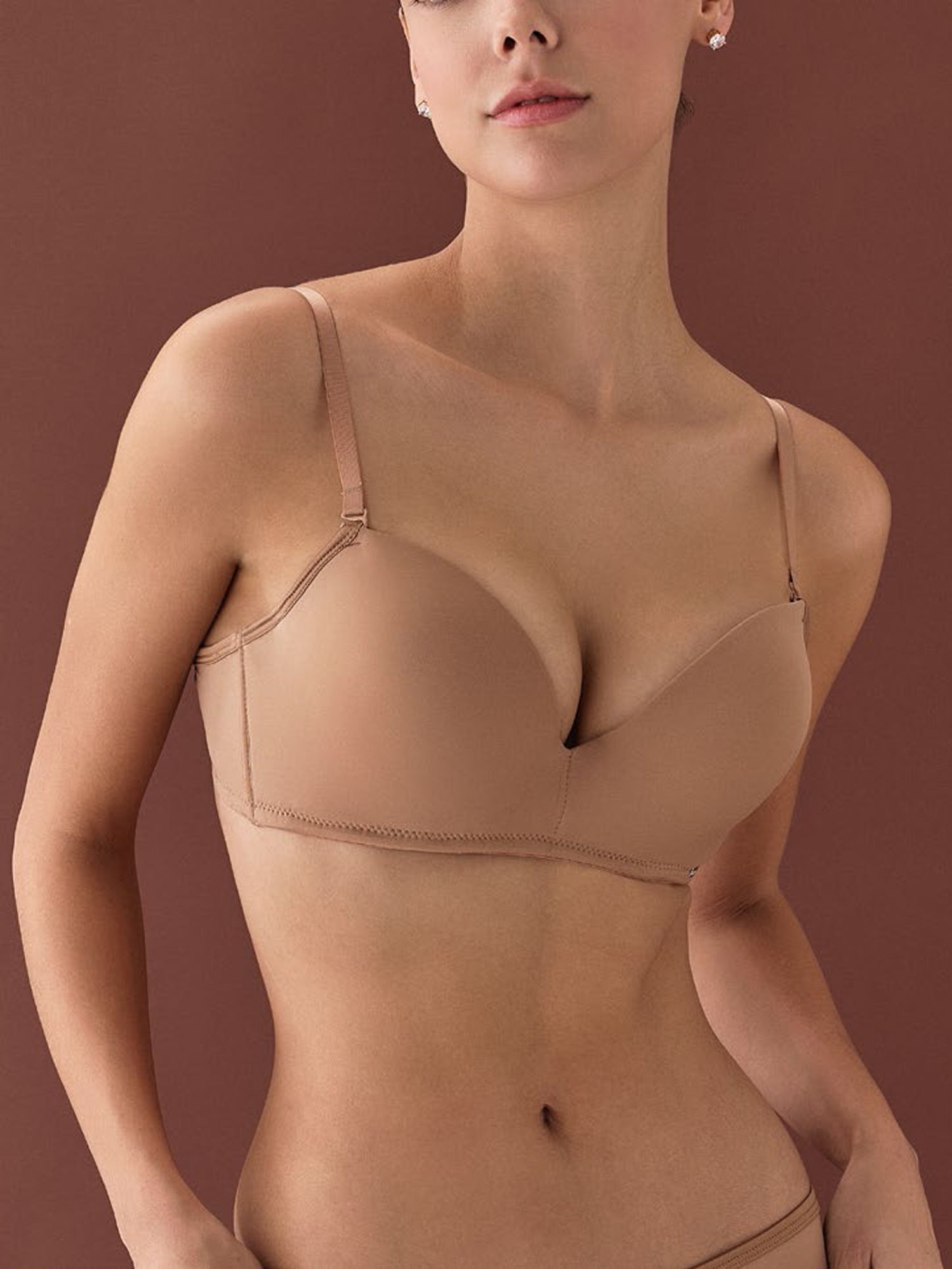 1500 Lotus Push Up Sütyen - Latte